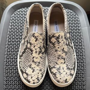 Steve Madden Snake Print Slip Ons